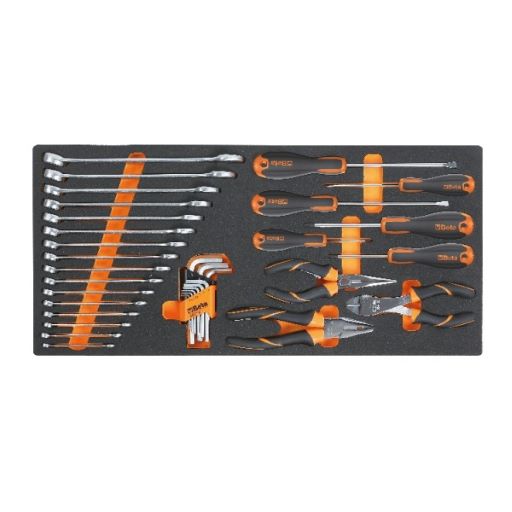 BETA Mc10-Soft Thermoform. Tray With 34 Tools