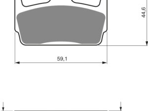 GOLDFREN Jarrupalat 131 Ceramic carbon AD SYM Jet SportX 50 06-15 Rear