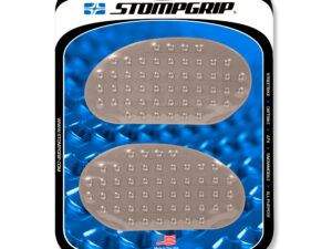 Stompgrip Universal Small Street Bike Tank Grips - Super Volcano : Clear