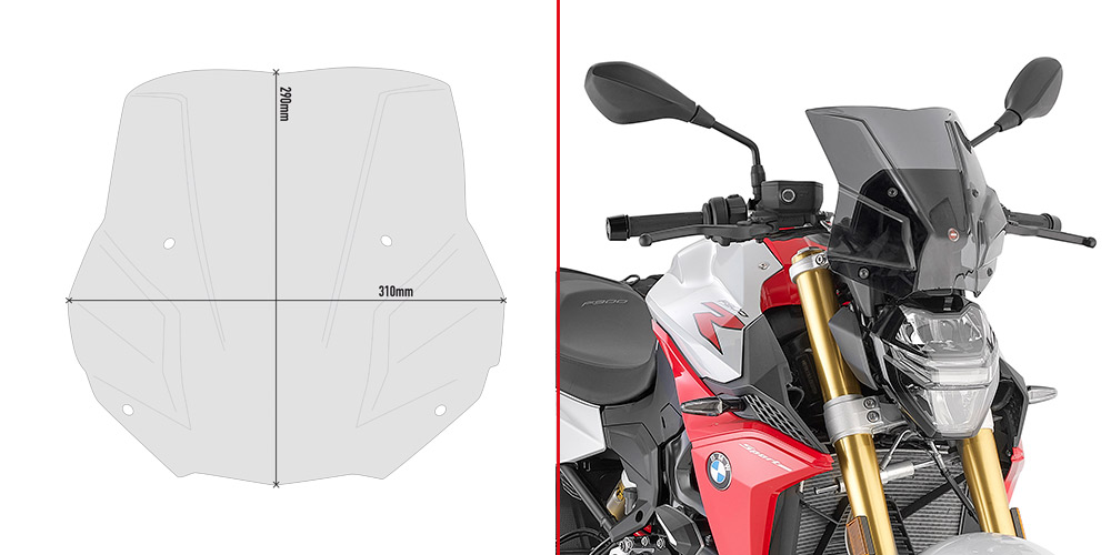 GIVI SPECIFIC SCREEN FUMEE BMW F900R 2020
