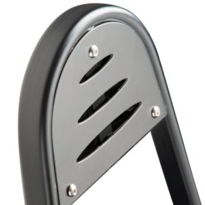 Comfort slotted back plate Black