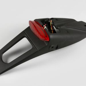 UFO Takalokasuoja LED-valolla Musta E-hyväksytty