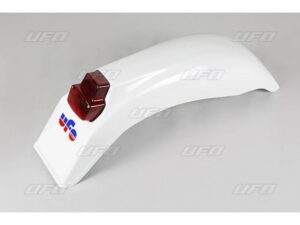 UFO Takalokasuoja Enduro takavalolla Enduro125-500 79-89 Valkoinen