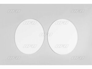 UFO Etunumerokilpi veteran MX/Enduro 1970 2-pack Valkoinen