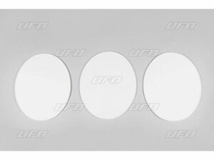 UFO Etunumerokilpi veteran MX/Enduro 1970 3-pack Valkoinen