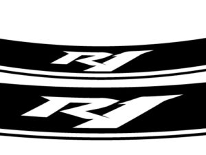Puig Kit 8 Rim Strips R1 C/White