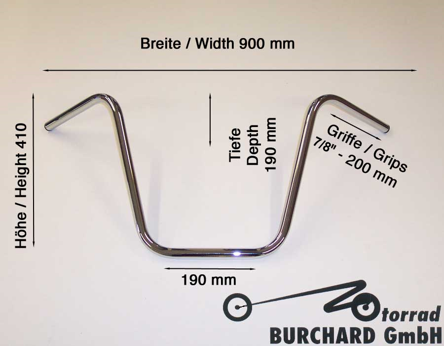 Highway Hawk handlebar 7/8" apehanger