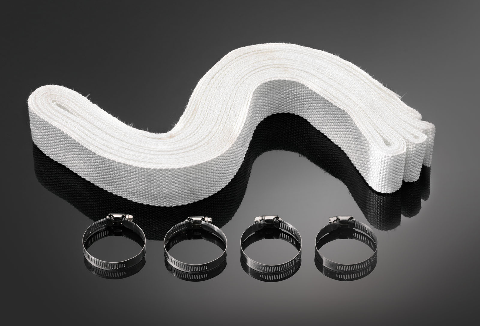 Highway Hawk EXH. WRAP HEAT RESIST. white 15MTR