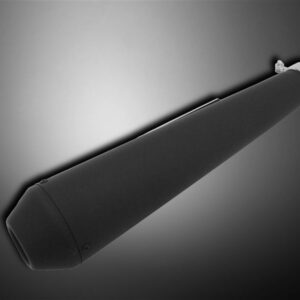 Highway Hawk muffler BLACK, Megaton 440mm/38-45mm