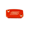 Scar Front Brake Reservoir Cover - Brembo Ktm Husaberg Orange color