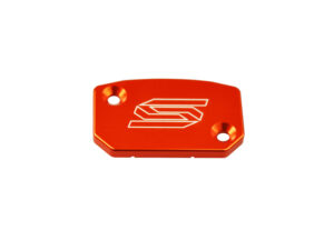 Scar Front Brake Reservoir Cover - Brembo Ktm Husaberg Orange color