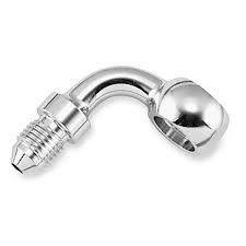 Goodridge Banjoliitin 90° (11.1mm) H-D Kromattu