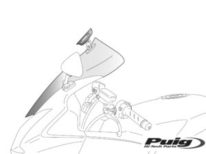 Puig Touring Shields W/Visor Kawasaki Er6F 12-17' C/Smo