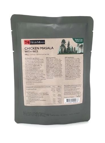 24H Meals Kana Massala riisillä