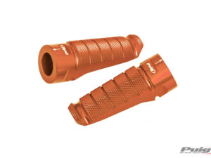 Puig Pair Footrests Hi-Tech Racing Right/Left C/Orange