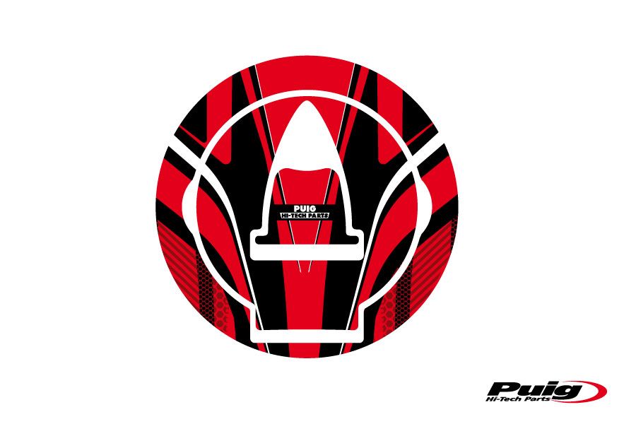 Puig Fuel Cap Cover Radical Ducati C/Red