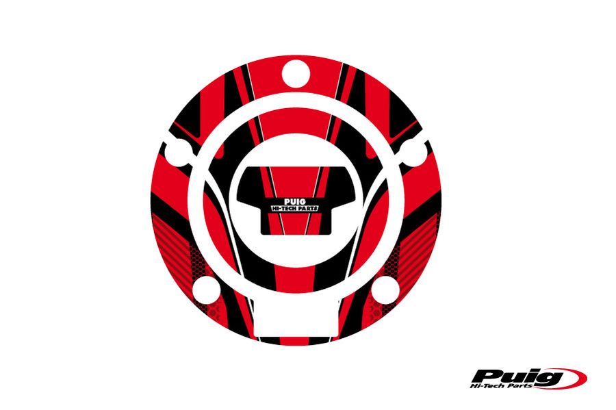 Puig Fuel Cap Cover Mod. Radical Yamaha C/Red