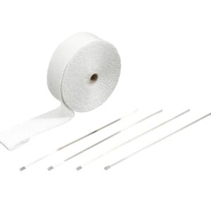 Pakoputken lämpöeriste Wrap White 10 Mtr