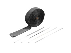 Pakoputken lämpöeriste Wrap Black 10 Mtr