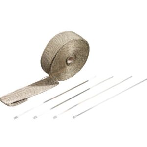 Pakoputken lämpöeriste Wrap Titanium 10 Mtr