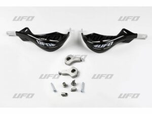 UFO Käsisuojat alu Musta alumiinikiskolla 22 MM