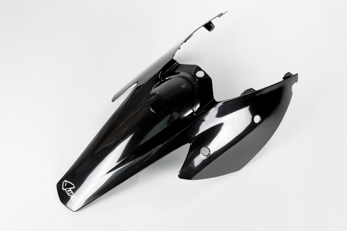 UFO Takalokasuoja sis. sivunumerokilvet KTM 4T 03,SX/SXF 04-06,EXC 04- Musta 001