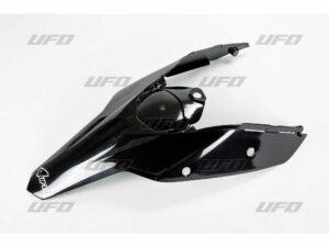 UFO Takalokasuoja sis. sivunumerokilvet KTM125-525 SX/SXF 07-10 Musta