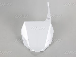 UFO Etunumerokilpi RM125/250 01-,RMZ250/450 Valkoinen 041