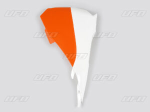 UFO Ilmansuodatinkotelon muovi KTM SX85 13-17 vasen Valkoinen/Oranssi (2015)