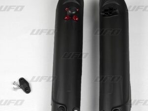 UFO Starttinappi/Etuhaarukan suoja KTM125-525 SX/SXF 15- Musta 001