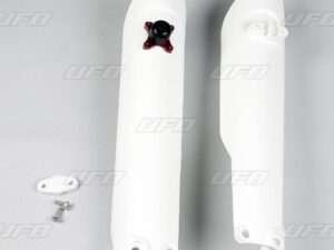 UFO Starttinappi/Etuhaarukan suoja KTM125-525 SX/SXF 15- Valkoinen 047