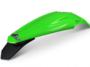 UFO Rear fender with enduro led KX250F 17-20  KX450F 16-18 green 026