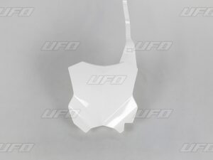 UFO Etunumerokilpi KX250F 17- KX450F 16-, Valkoinen 047