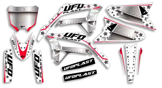 UFO Graphic Kit CRF250R 2022-,CRF450R 2021-  Stardust White