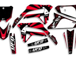 UFO Graphic Kit CRF250R 2022-,CRF450R 2021- Akaishi Black