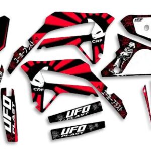 UFO Graphic Kit CRF250R 2022-,CRF450R 2021- Akaishi Black
