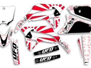 UFO Graphic Kit CRF250R 2022-,CRF450R 2021-  Akaishi White