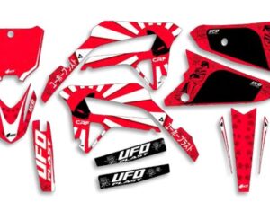 UFO Graphic Kit CRF250R 2022-,CRF450R 2021-  Akaishi Red
