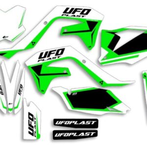 UFO Graphic Kit KX250F 2021-,KX450F 2019- Stokes White