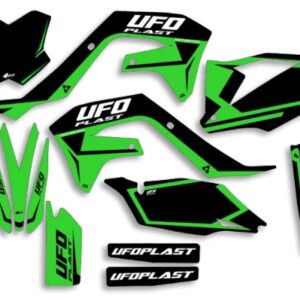 UFO Graphic Kit KX250F 2021-,KX450F 2019- Stokes Neon Green