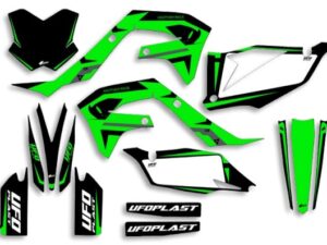 UFO Graphic Kit KX250F 2021-,KX450F 2019- Apodis Black