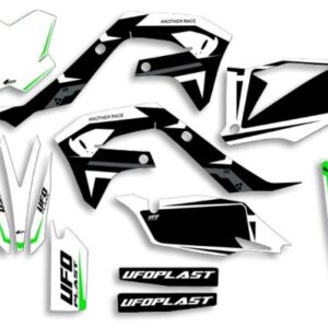 UFO Graphic Kit KX250F 2021-,KX450F 2019- Apodis White