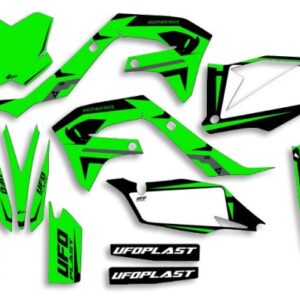 UFO Graphic Kit KX250F 2021-,KX450F 2019- Apodis Neon Green