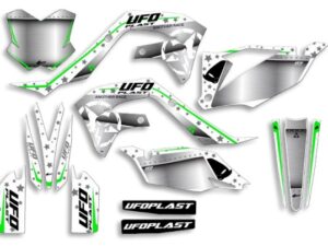 UFO Graphic Kit KX250F 2021-,KX450F 2019- Stardust White