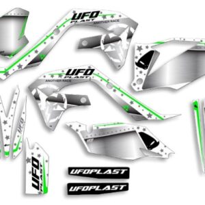 UFO Graphic Kit KX250F 2021-,KX450F 2019- Stardust White
