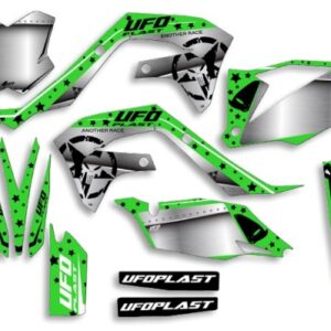 UFO Graphic Kit KX250F 2021-,KX450F 2019- Stardust Neon Green