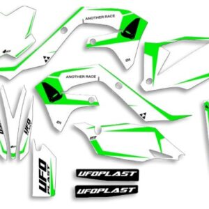 UFO Graphic Kit KX250F 2021-,KX450F 2019- Tecna White