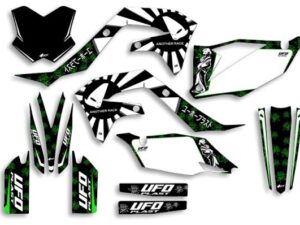 UFO Graphic Kit KX250F 2021-,KX450F 2019- Akaishi Black