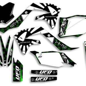 UFO Graphic Kit KX250F 2021-,KX450F 2019- Akaishi Black
