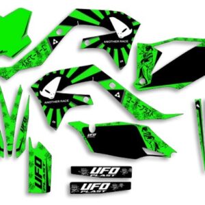 UFO Graphic Kit KX250F 2021-,KX450F 2019- Akaishi Neon Green